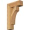 Ekena Millwork Westlake Block Rough Sawn Bracket, Western Red Cedar, 4"W x 14"D x 22"H BKT04X14X22WTL05RWR - alternate 1
